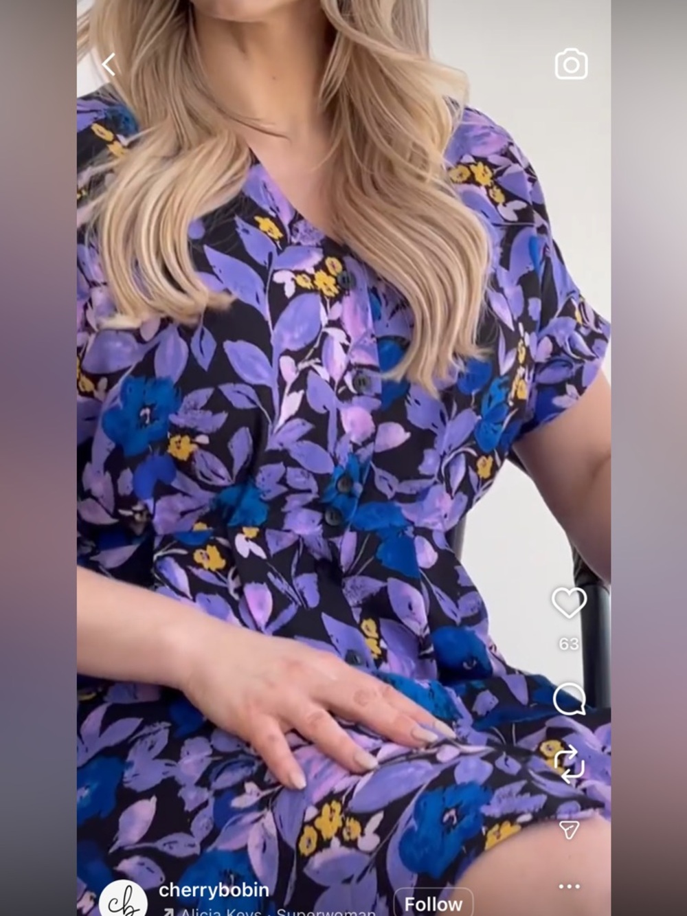 Retro Style Floral Spring Dress - Picture 5 of 9